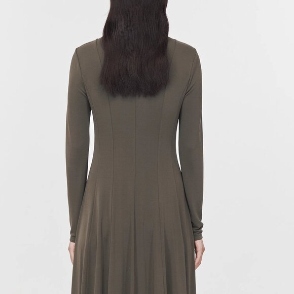 CHICJOC Japanese Imported Eco-Cool Viscose Dress – Minimalist Elegance sz 40 - Picture 6 of 16